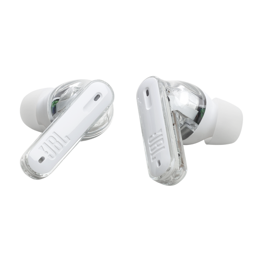 JBL Tune Beam Ghost Edition - White Ghost - True wireless Noise Cancelling earbuds - Detailshot 4